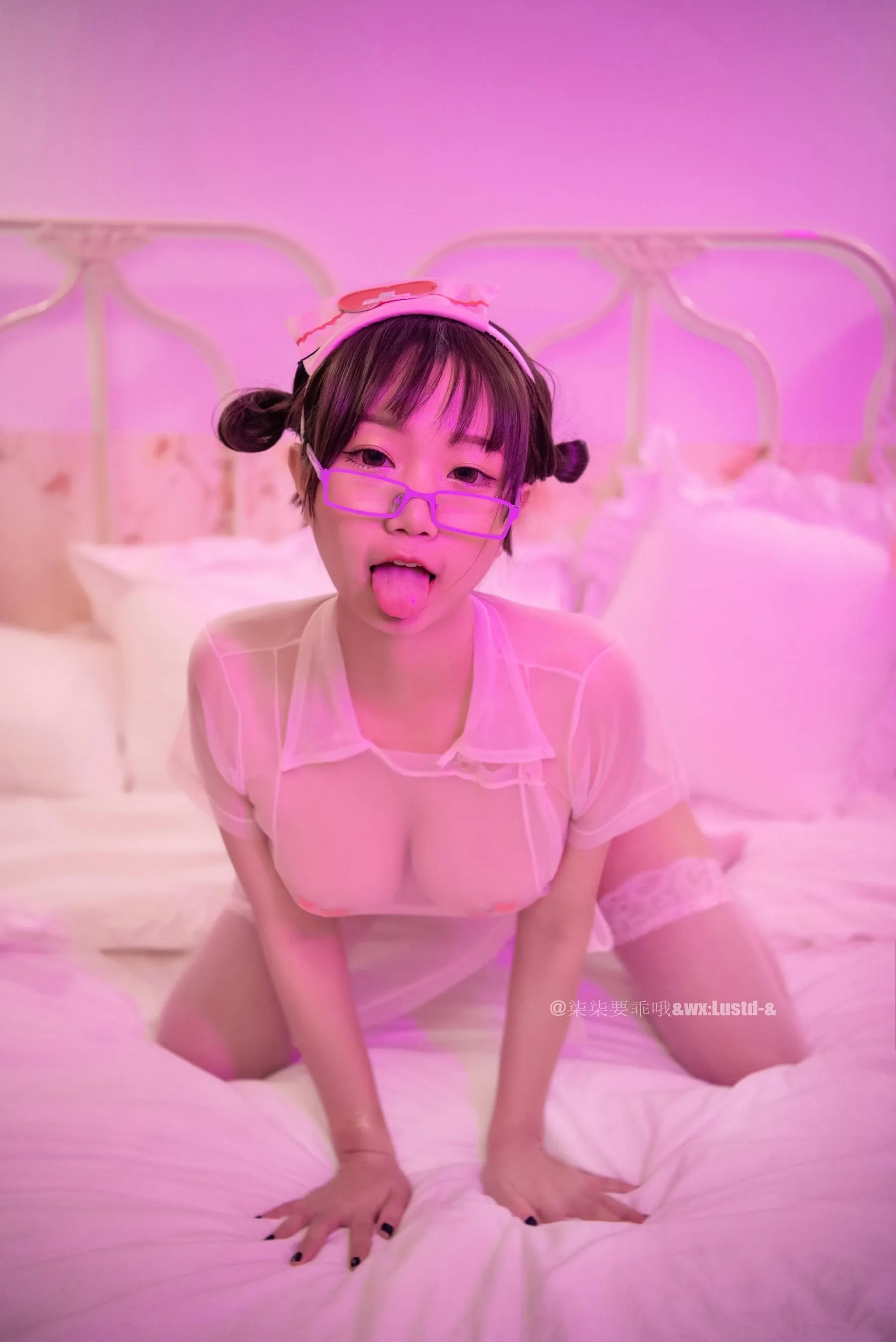 柒柒要乖哦 – NO.17 粉红护士 [36P]插图4